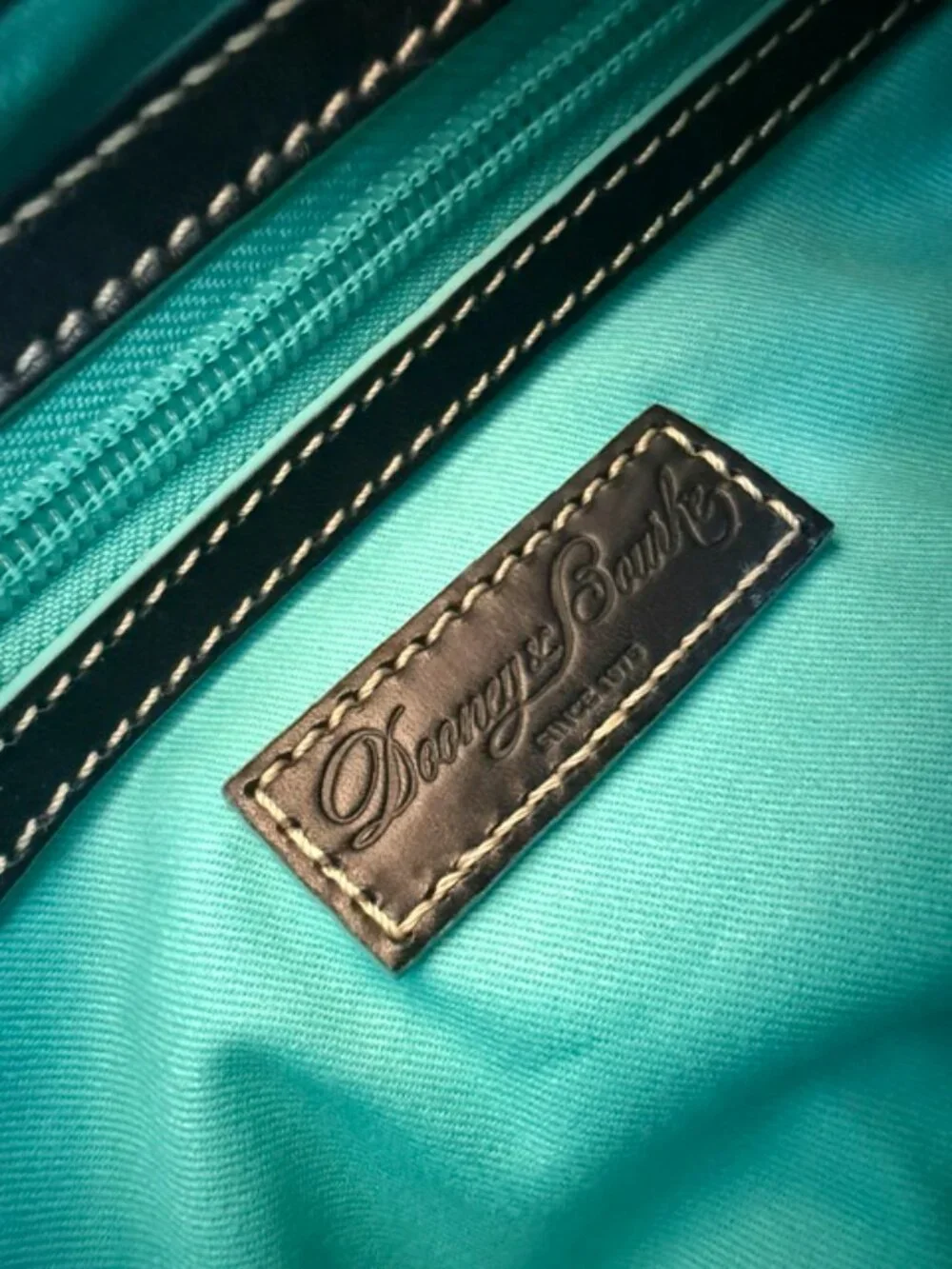 Disney Dooney & Bourke Mid-Century Mickey Satchel Bag Crossbody Teal B23MC1929